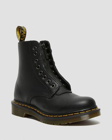 Dámské Zimní Boty Dr Martens 1460 Pascal Nappa Černé | CZ 498OKI